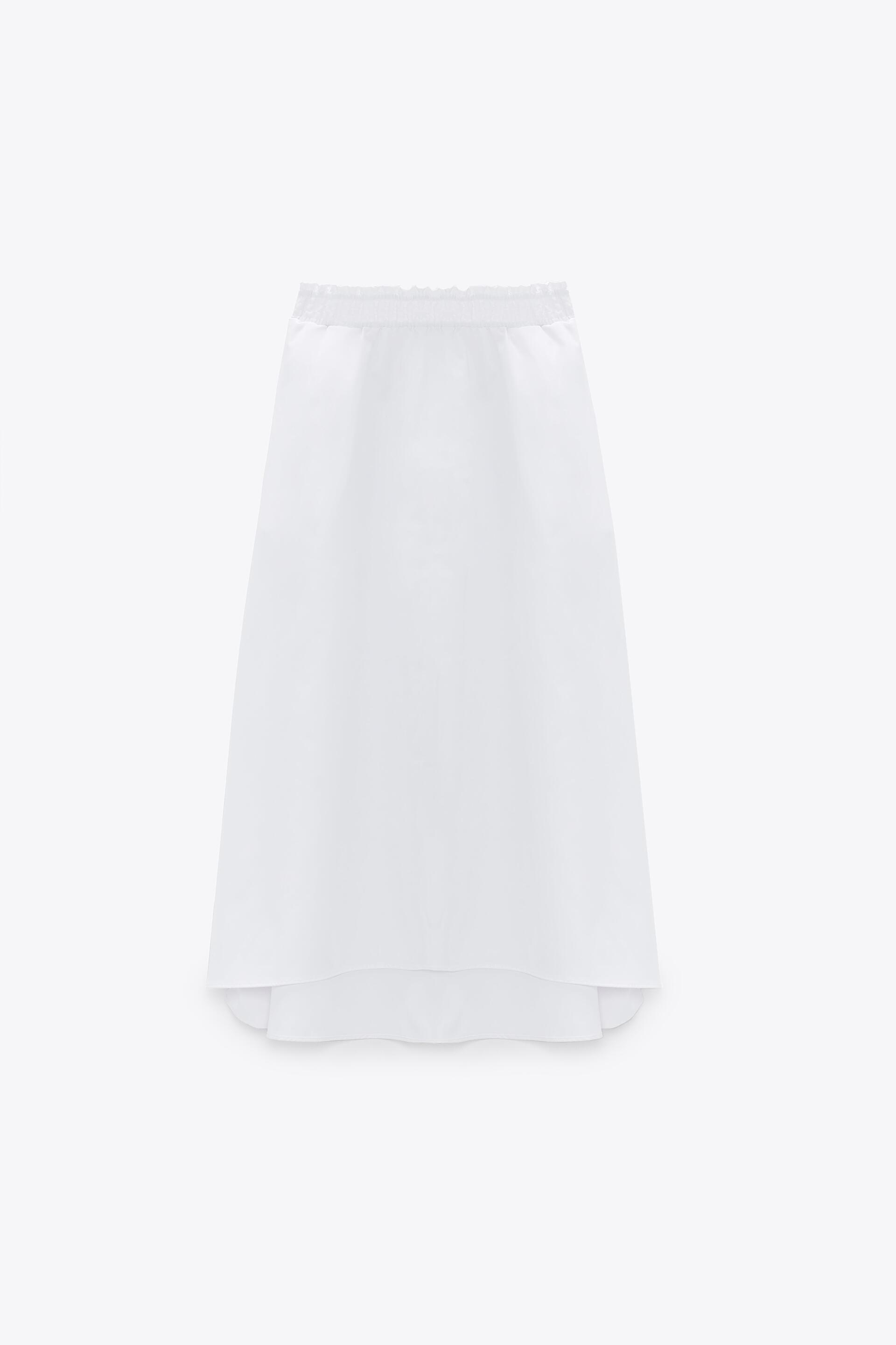 Zara KATMANLI MİDİ ETEK görsel 8