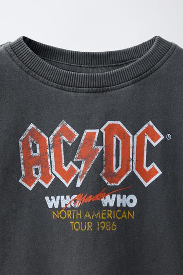 T-SHIRT TEINT EN PIÈCE AC/DC © - Noir de Zara - Image 2