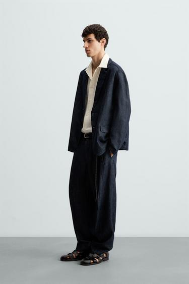 BLAZER DENIM COUPE DÉCONTRACTÉE - Indigo de Zara - Image 3