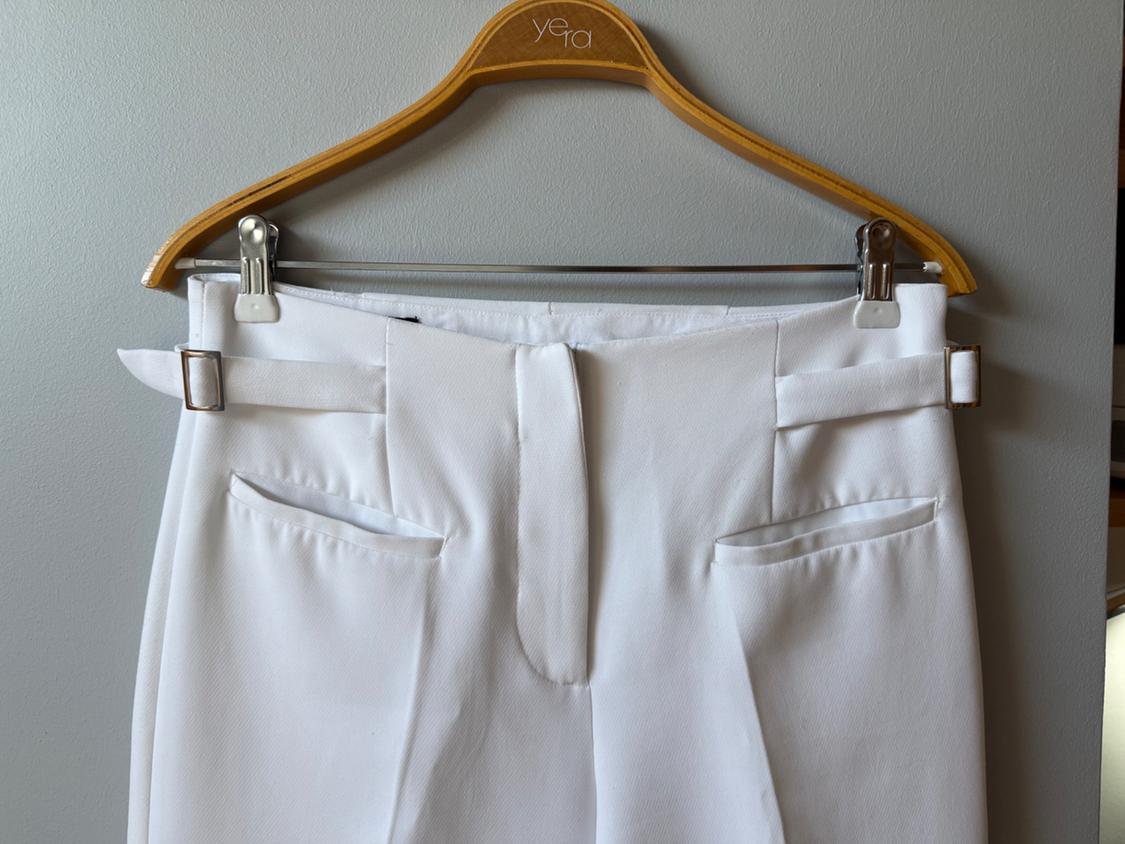 STRAIGHT-LEG TROUSERS WITH SIDE BUCKLES - Image 2
