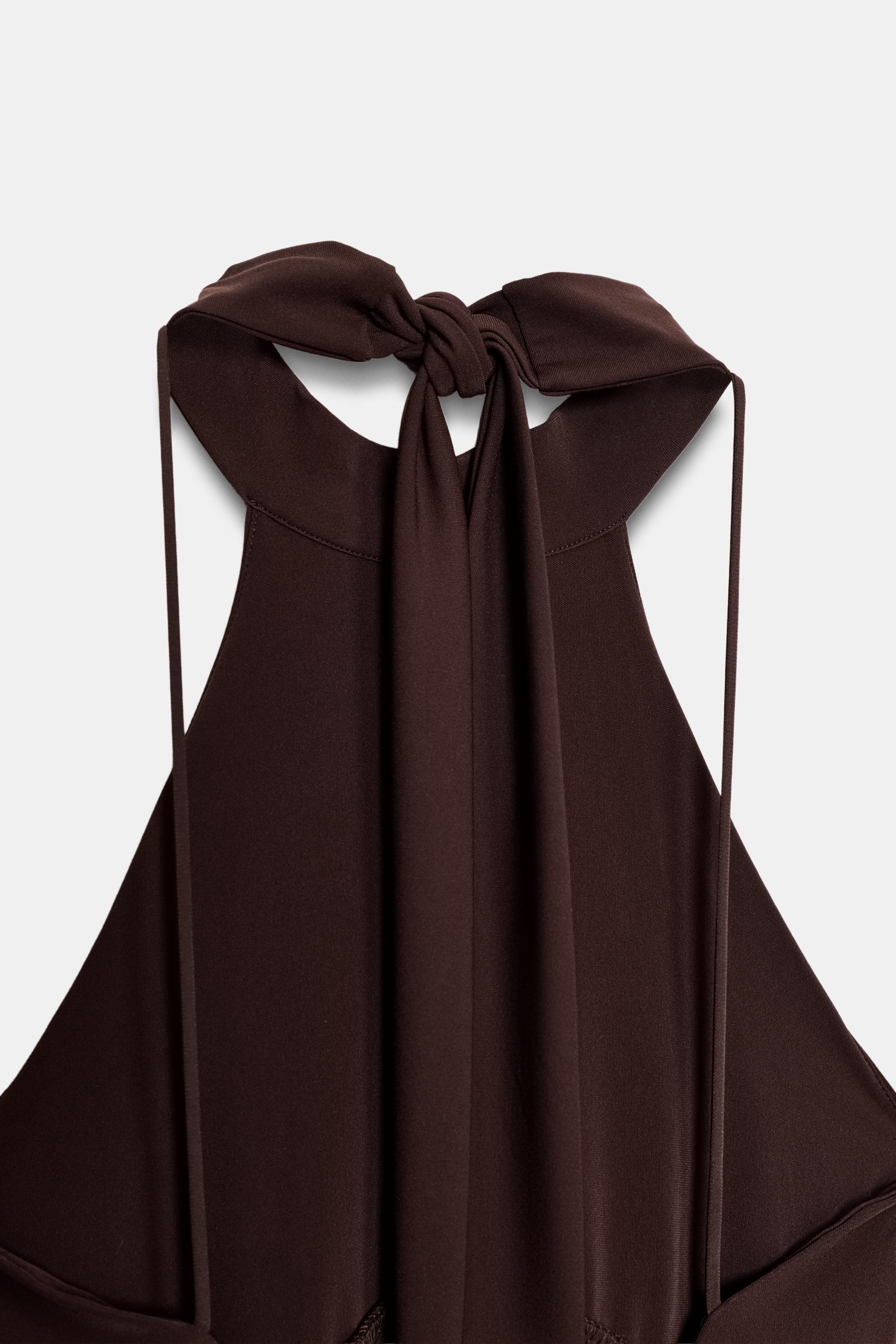 BALLOON HALTER DRESS