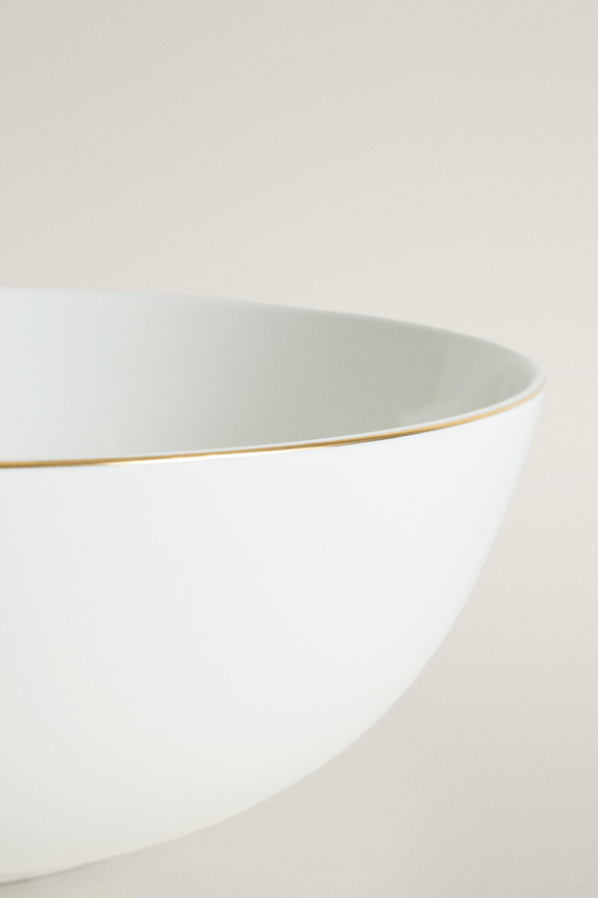SALADIER PORCELAINE BORDURE