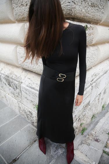BODY POLIAMIDA MANGA LARGA - Negro de Zara - Imagen 0
