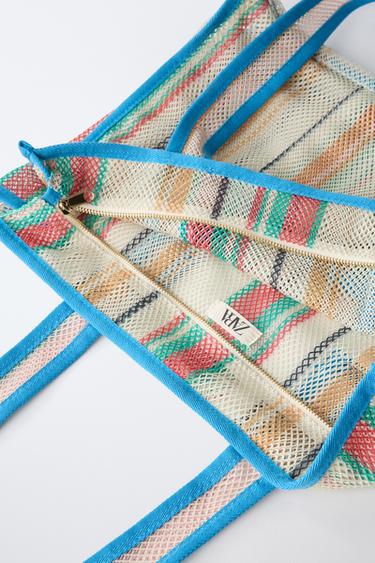 MESH TOTE BAG - Blue by Zara - Image 5