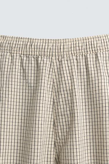 BALLOON FIT PLEATED TROUSERS - Ecru / Black by Zara - Image 7