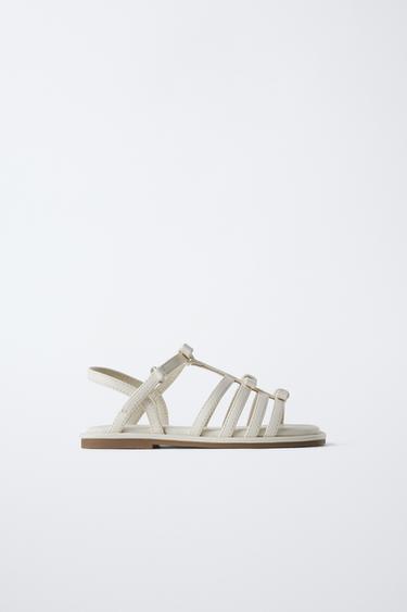 SANDALIA LAZOS - Blanco de Zara
