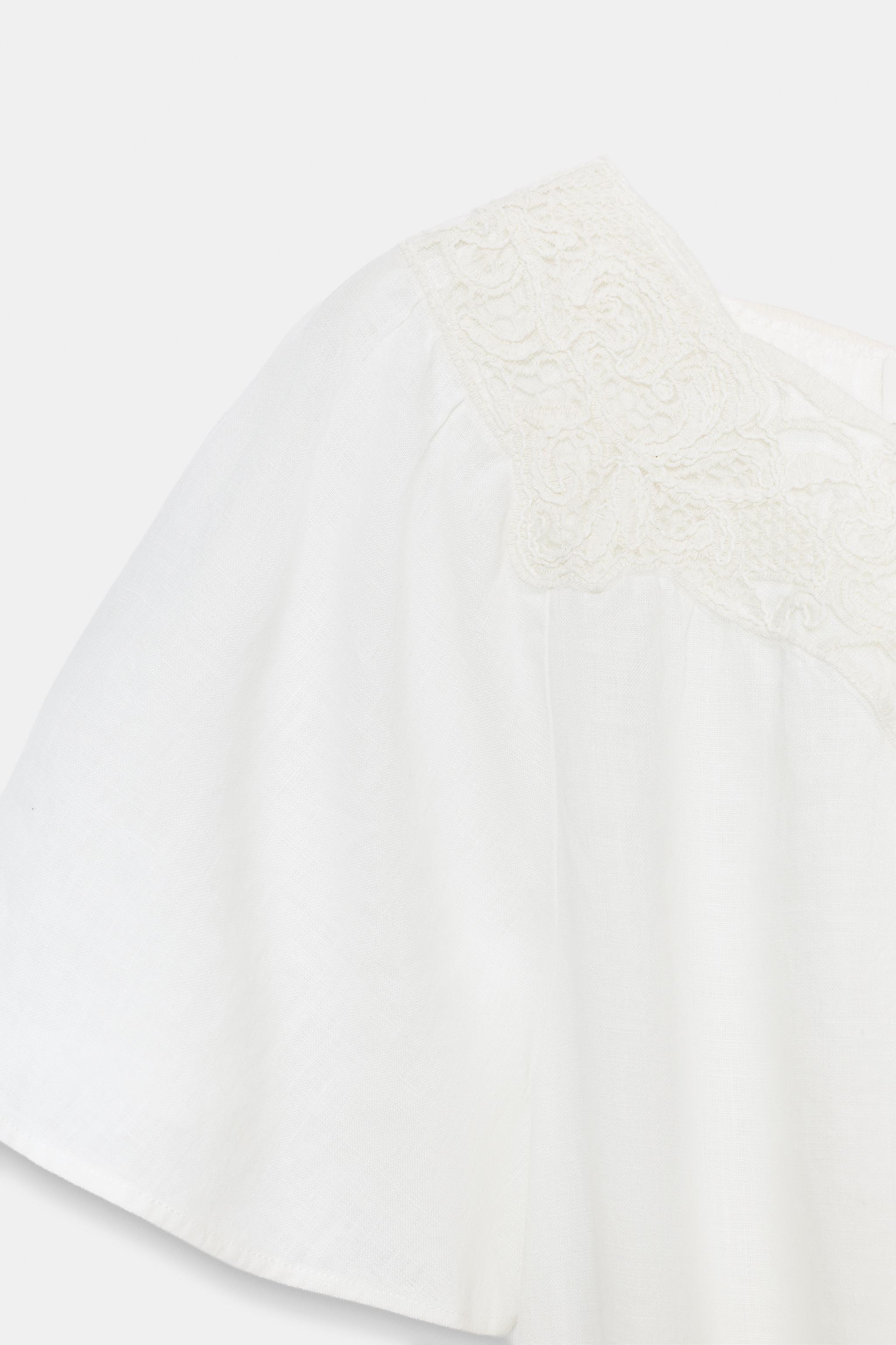 ROBE EN LIN CROCHET ZW COLLECTION