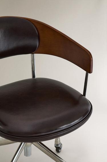 CHAISE DE BUREAU À ROULETTES - Noir de Zara - Image 2