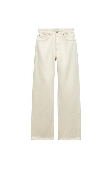 ZW COLLECTION HIGH WAIST WIDE LEG RIPPED JEANS