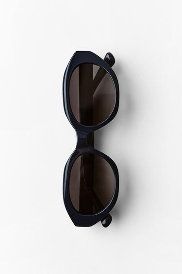 LUNETTES DE SOLEIL OVALES - Bleu de Zara