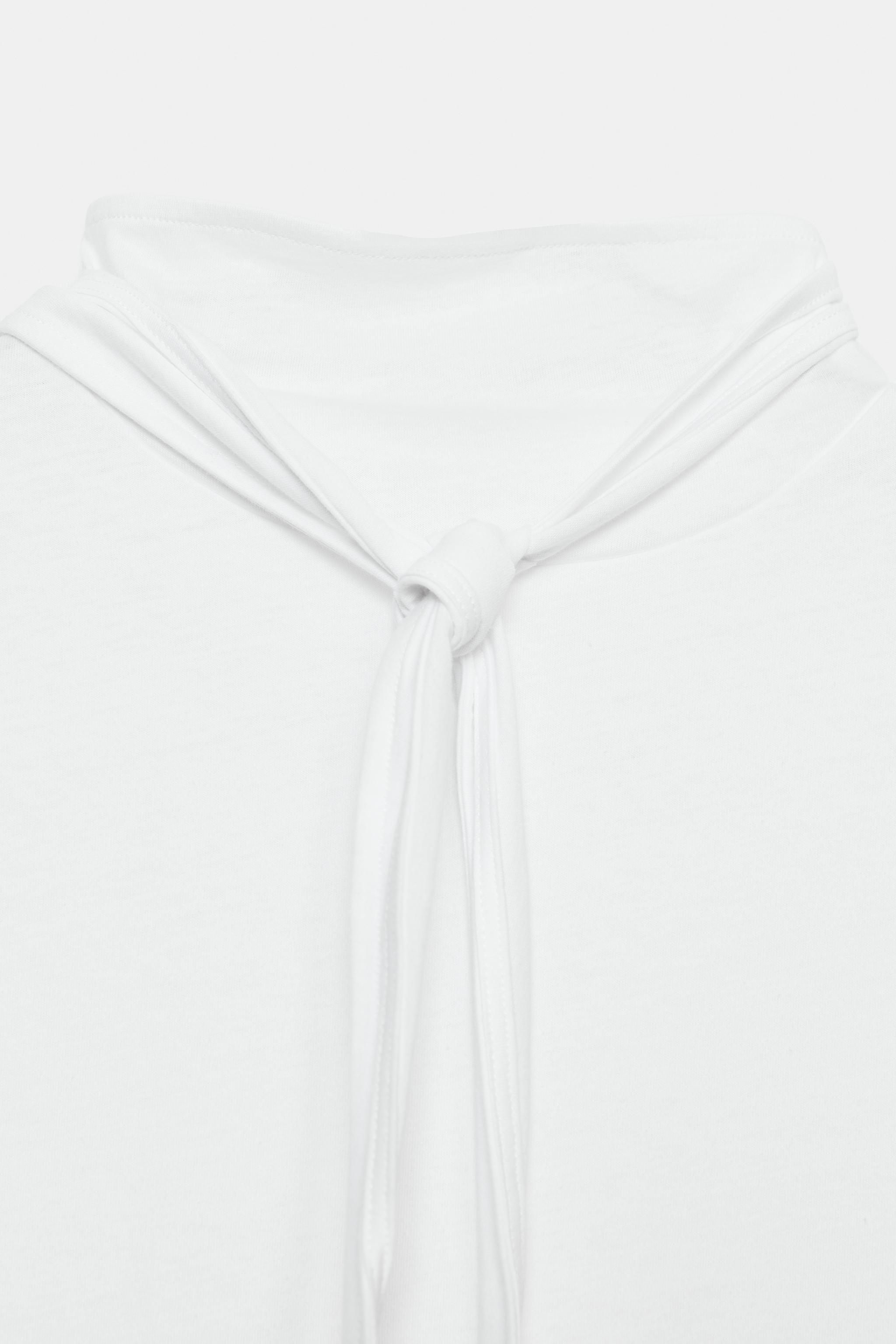 Женские футболки Zara SCARF DETAIL T-SHIRT — фото 9