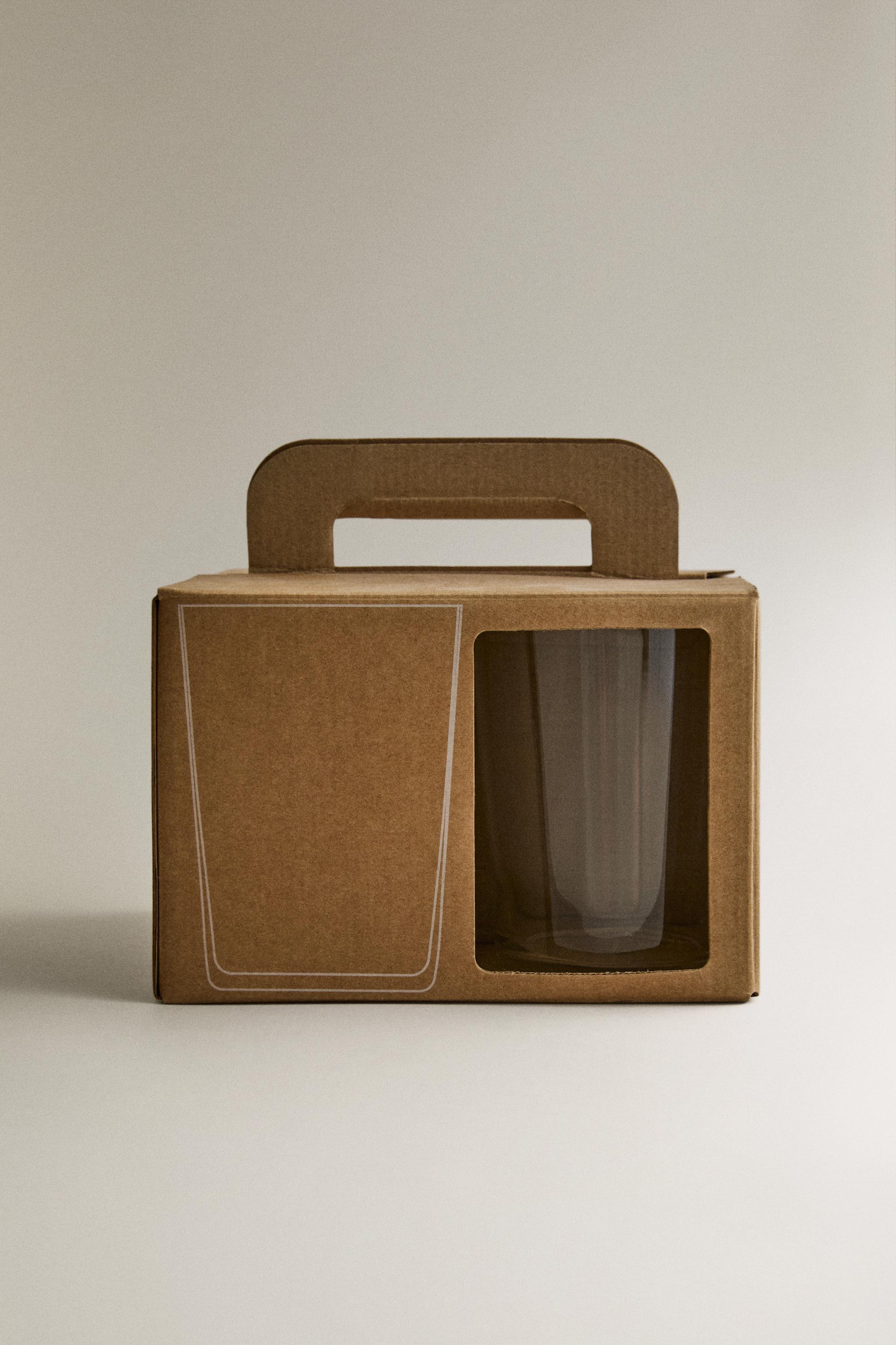 SET OF TALL GLASS TUMBLERS (SET OF 4
