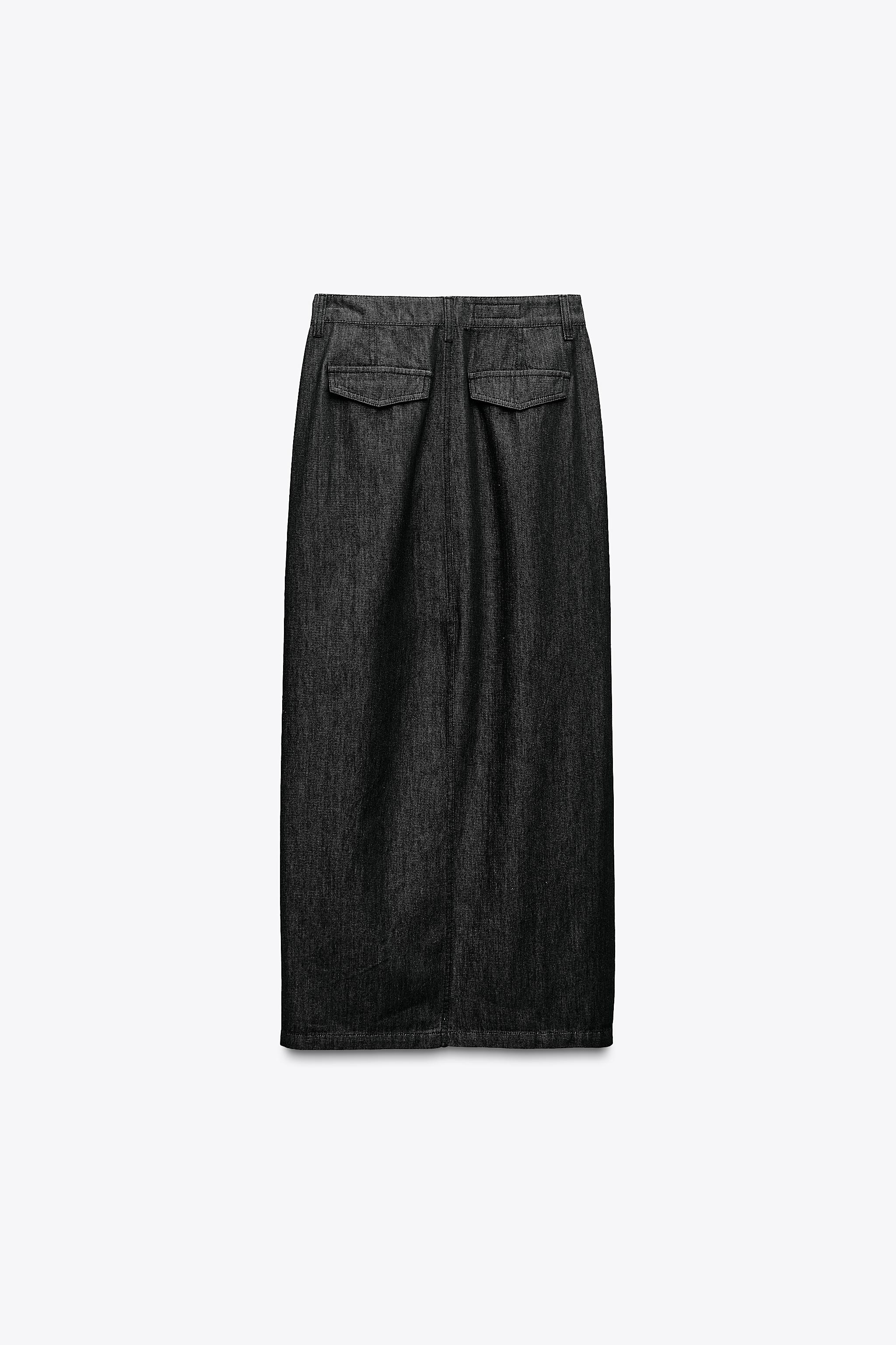 ZARA デニム クロップドベスト - メルカリ