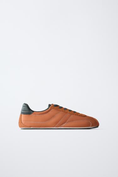BASKETS À SEMELLE FINE - Orange de Zara