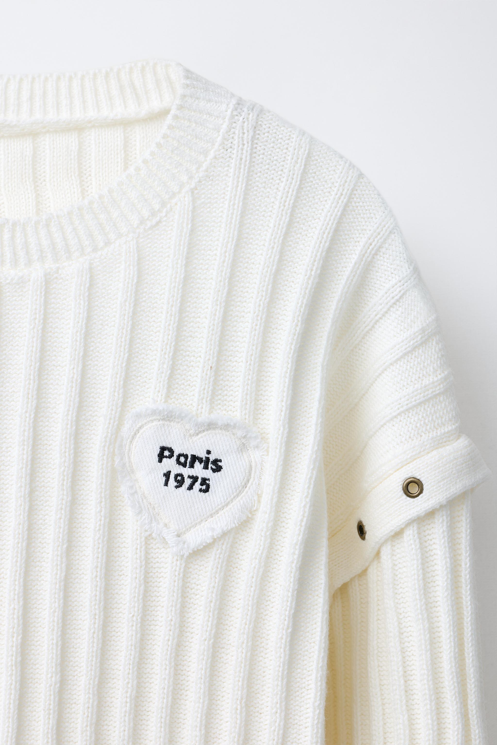 HEART PATCH KNIT JUMPER