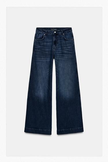 Z1975 LOOSE WIDE-LEG HIGH-WAIST JEANS - Blue by Zara