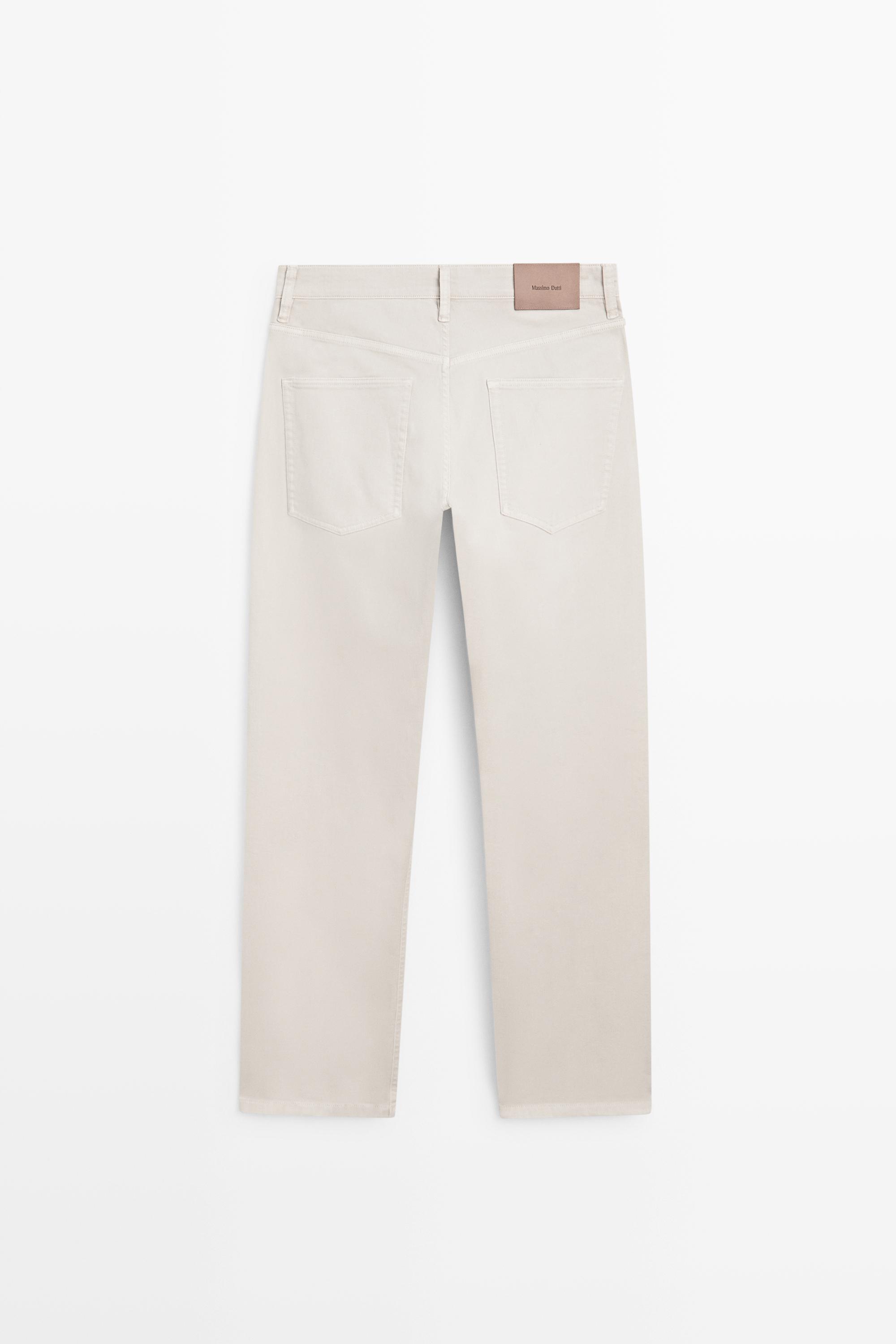Faux jean tapered fit léger