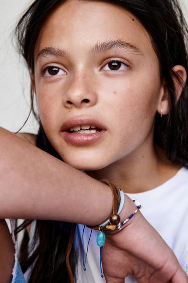 LANGE BERMUDA MET SCHEUREN - Lichtblauw van Zara