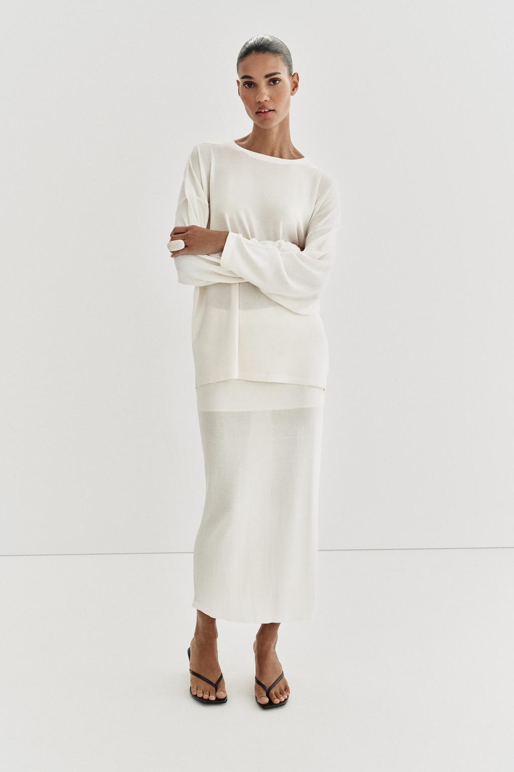 OVERSIZED FINE KNIT JUMPER - image 2