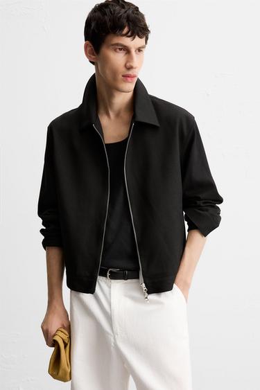 ZIP-UP OVERSHIRT - Black by Zara - Image 4