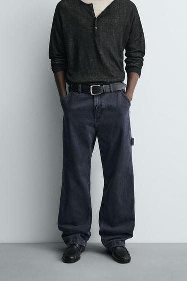 Zara Mavi - MARANGOZ CEPLİ JEAN