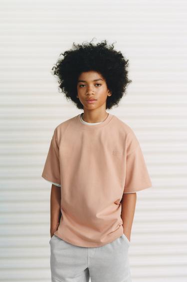 T-SHIRT HEAVY WEIGHT - Lachsfarben von Zara - Bild 0