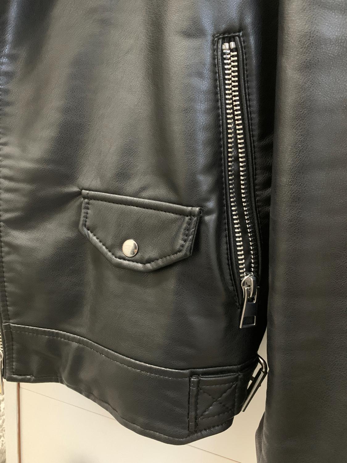 FAUX LEATHER BIKER JACKET - Image 4