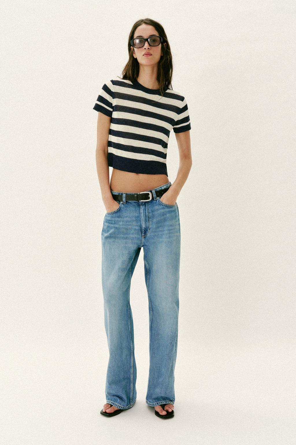 SHORT SLEEVE KNIT TOP - image 2