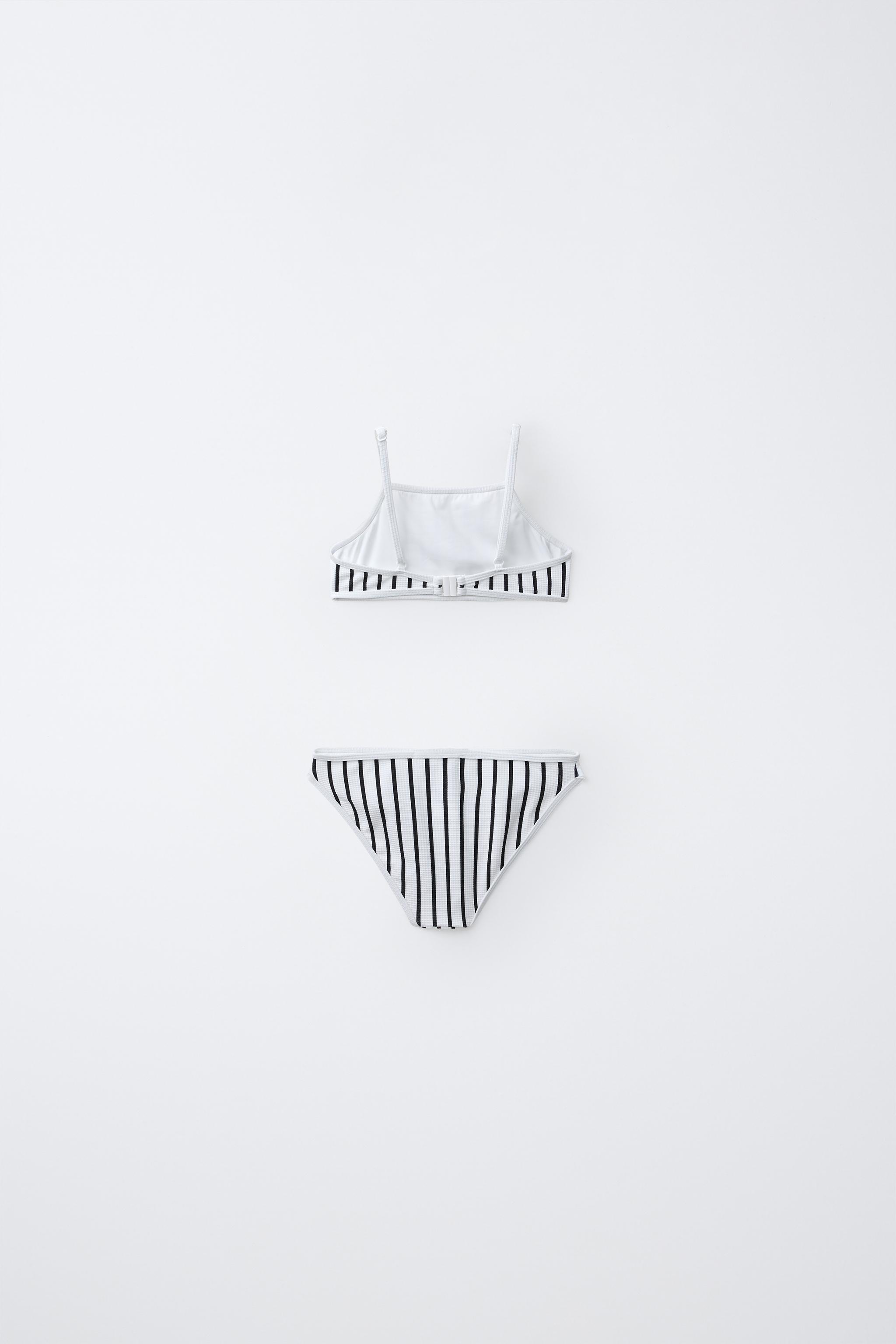 6-14 YRS | TEXTURED STRIPED BIKINI