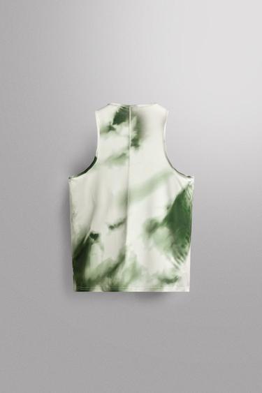LIGHTWEIGHT RUNNING TANK TOP — Black / Green 2
