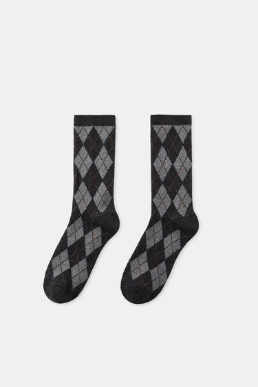 جوارب قطنية رومبوس - رمادي by Zara