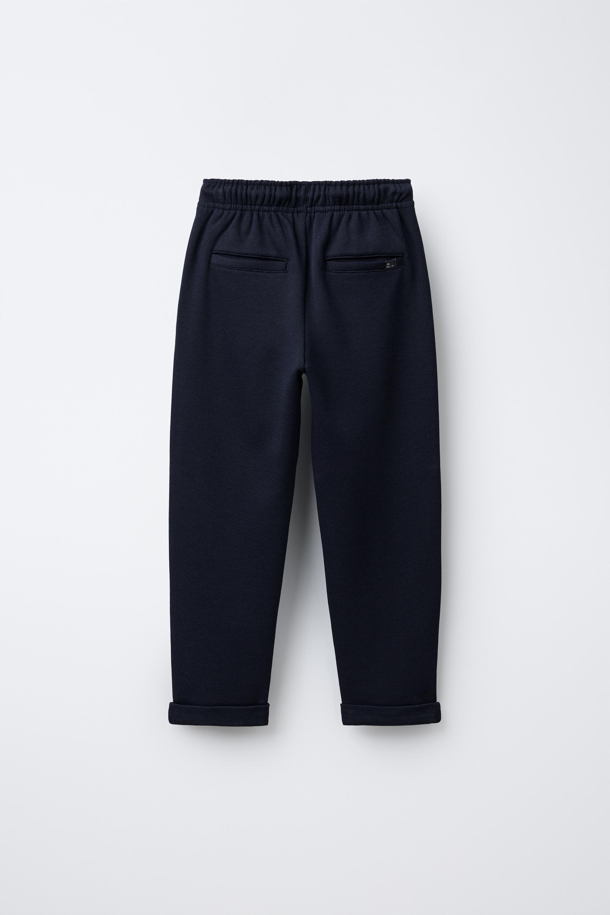 ウエストゴム仕様コンフォートパンツ - ネイビーブルー | ZARA