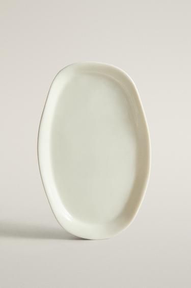 TEXTURED BATHROOM SOAP DISH — White 1