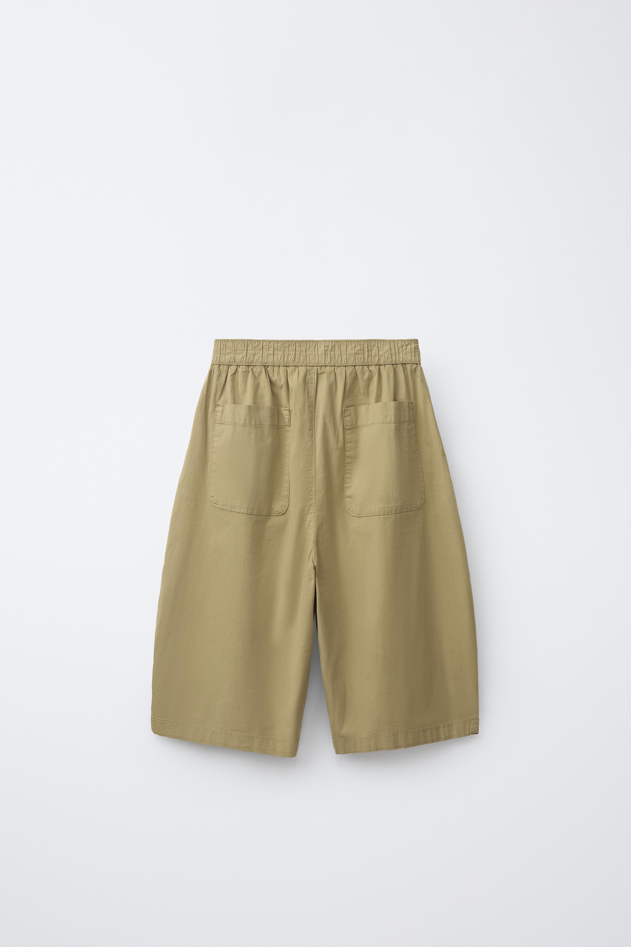 Детские шорты Zara POPLIN BARREL SHORTS — фото 3