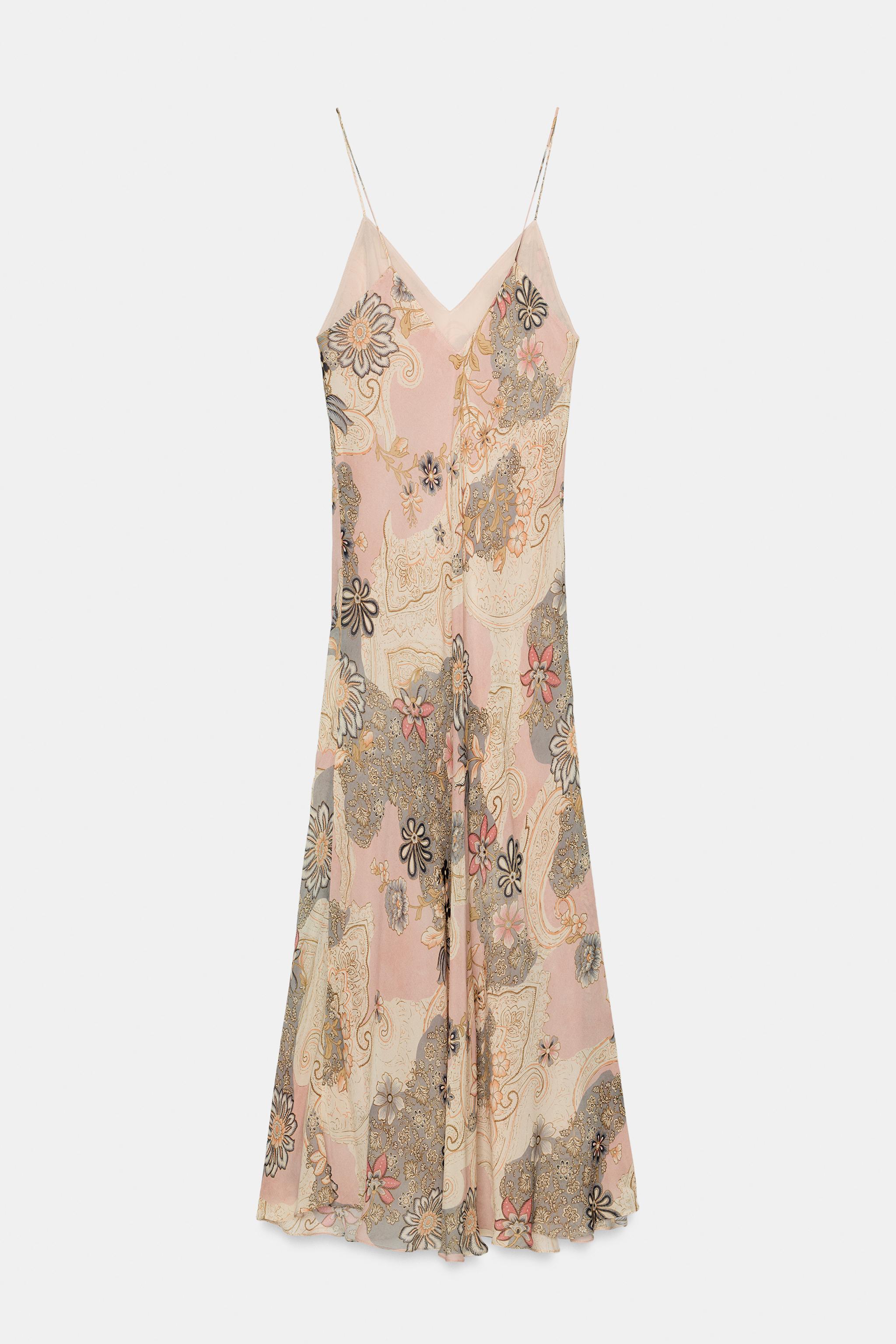 ROBE STYLE LINGERIE IMPRIMÉE ZW COLLECTION