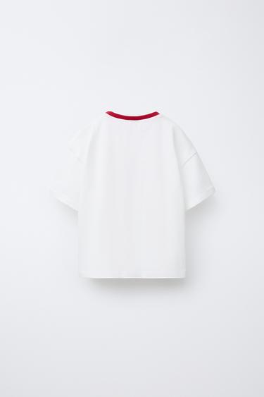 SLOGAN PRINT T-SHIRT - White by Zara - Image 1