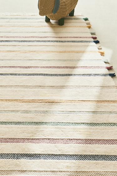 TAPIS ENFANT LAINE MULTICOLORE - Beige clair de Zara - Image 5