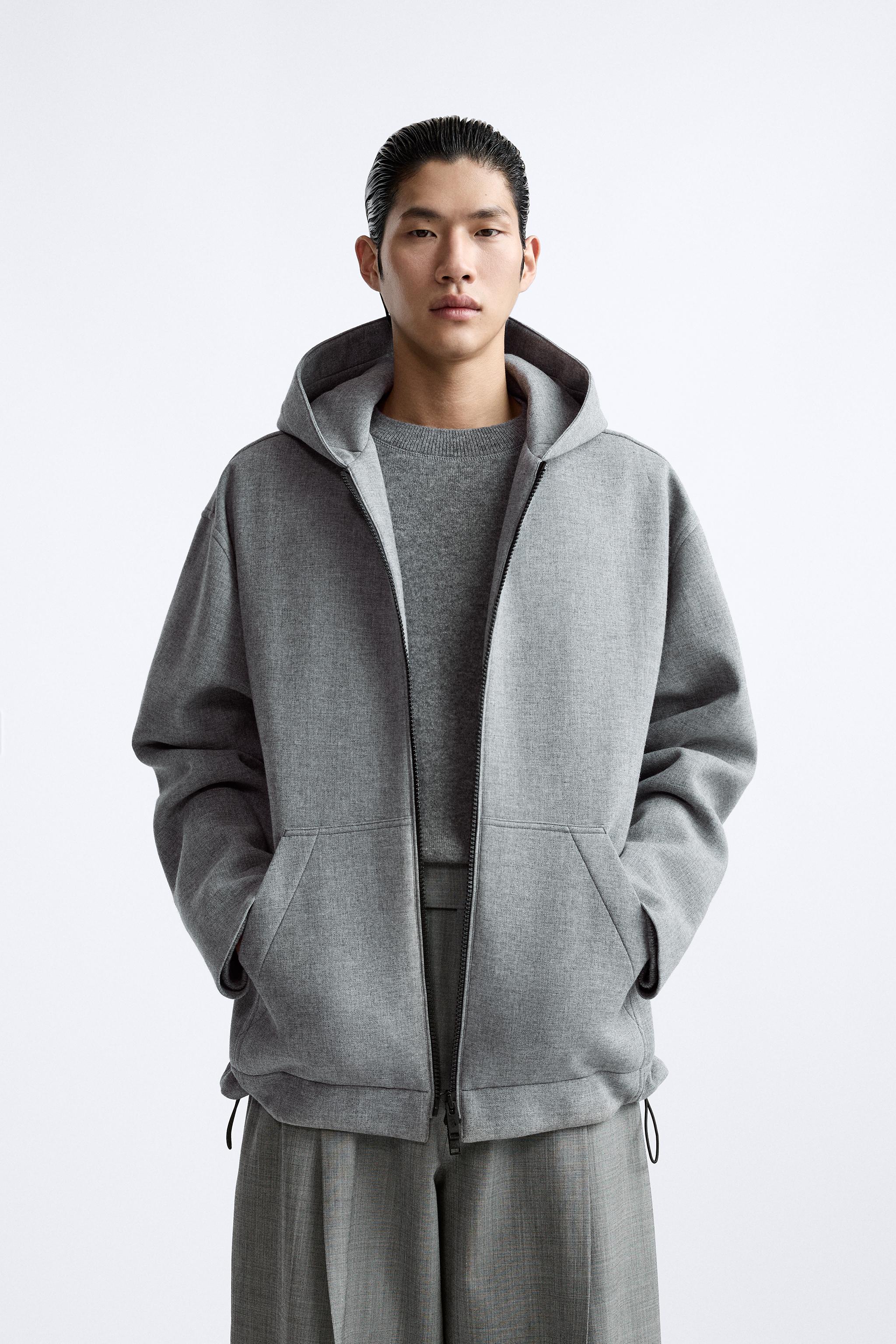 Zara hooded jacket store men's