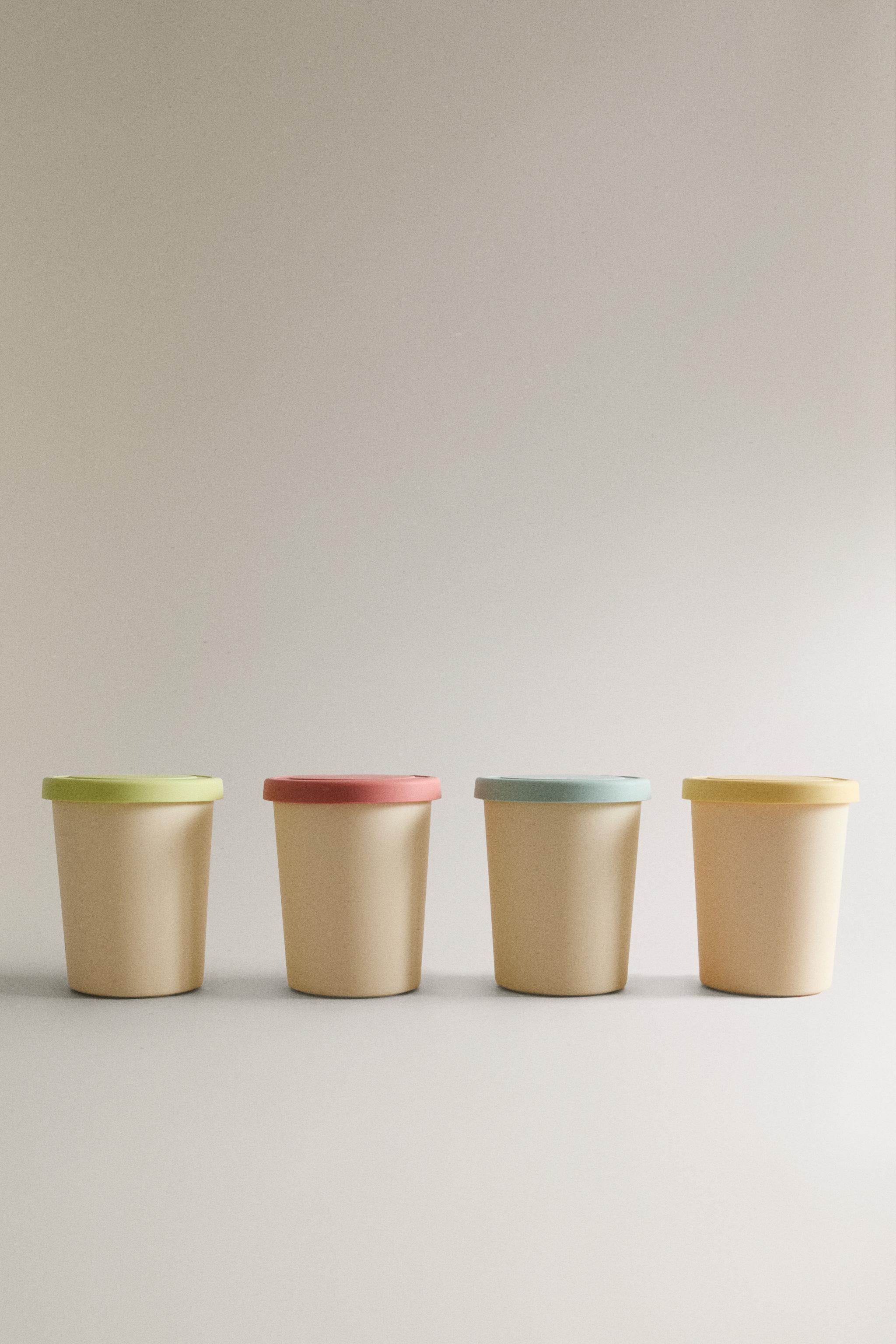 LOT POTS GLACE SILICONE (LOT DE 4)