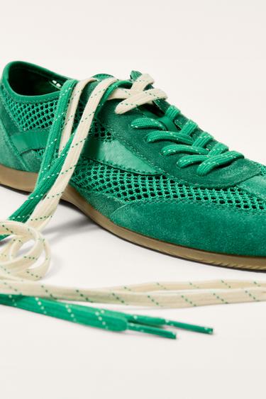 BASKETS STYLE RÉTRO ÉDITION LIMITÉE - Vert de Zara - Image 5