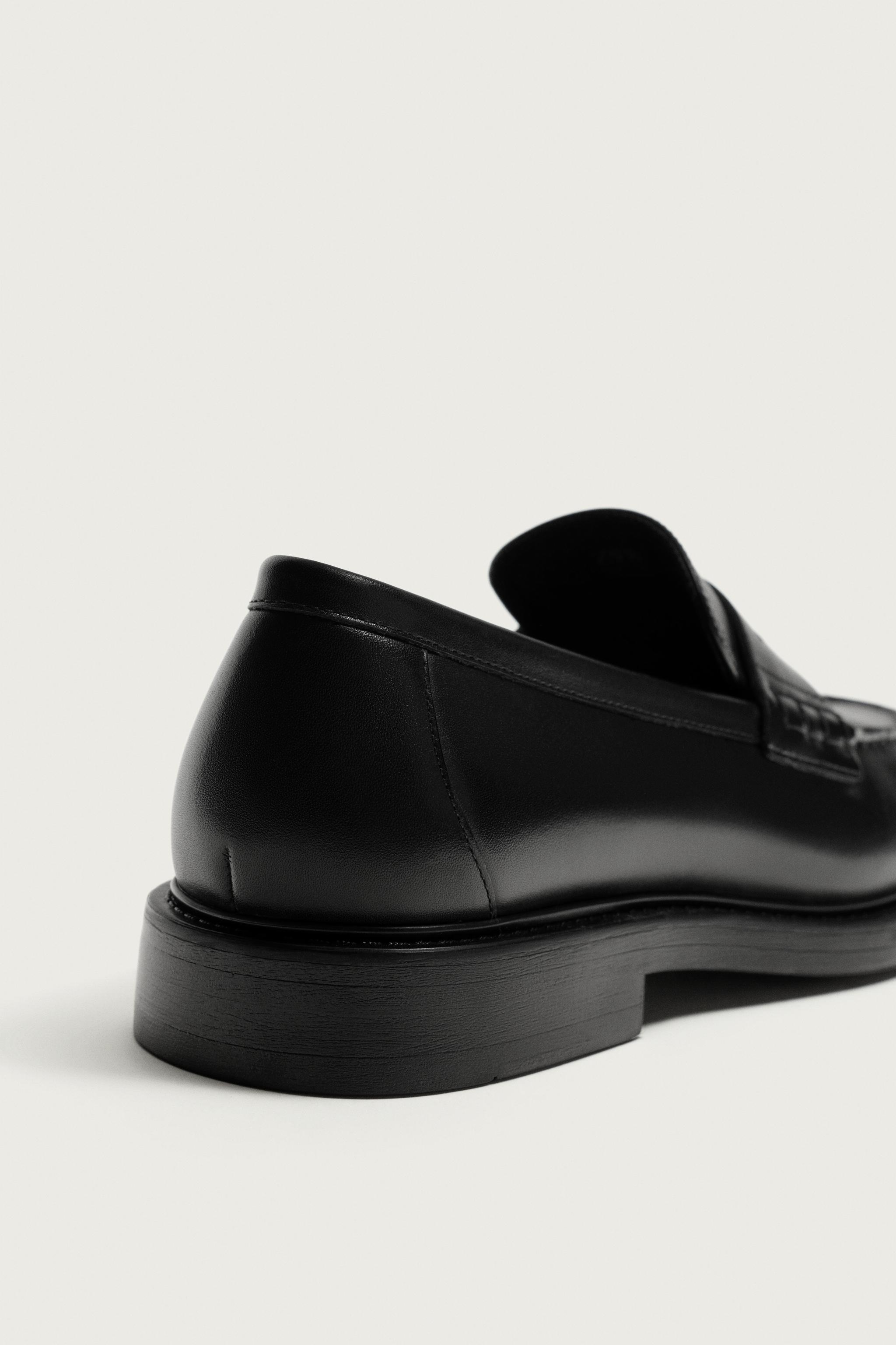 LEATHER PENNY LOAFERS