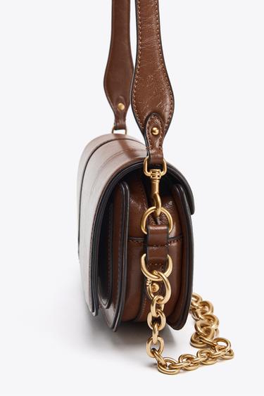 MINI CHAIN BAG - Brown by Zara - Image 3