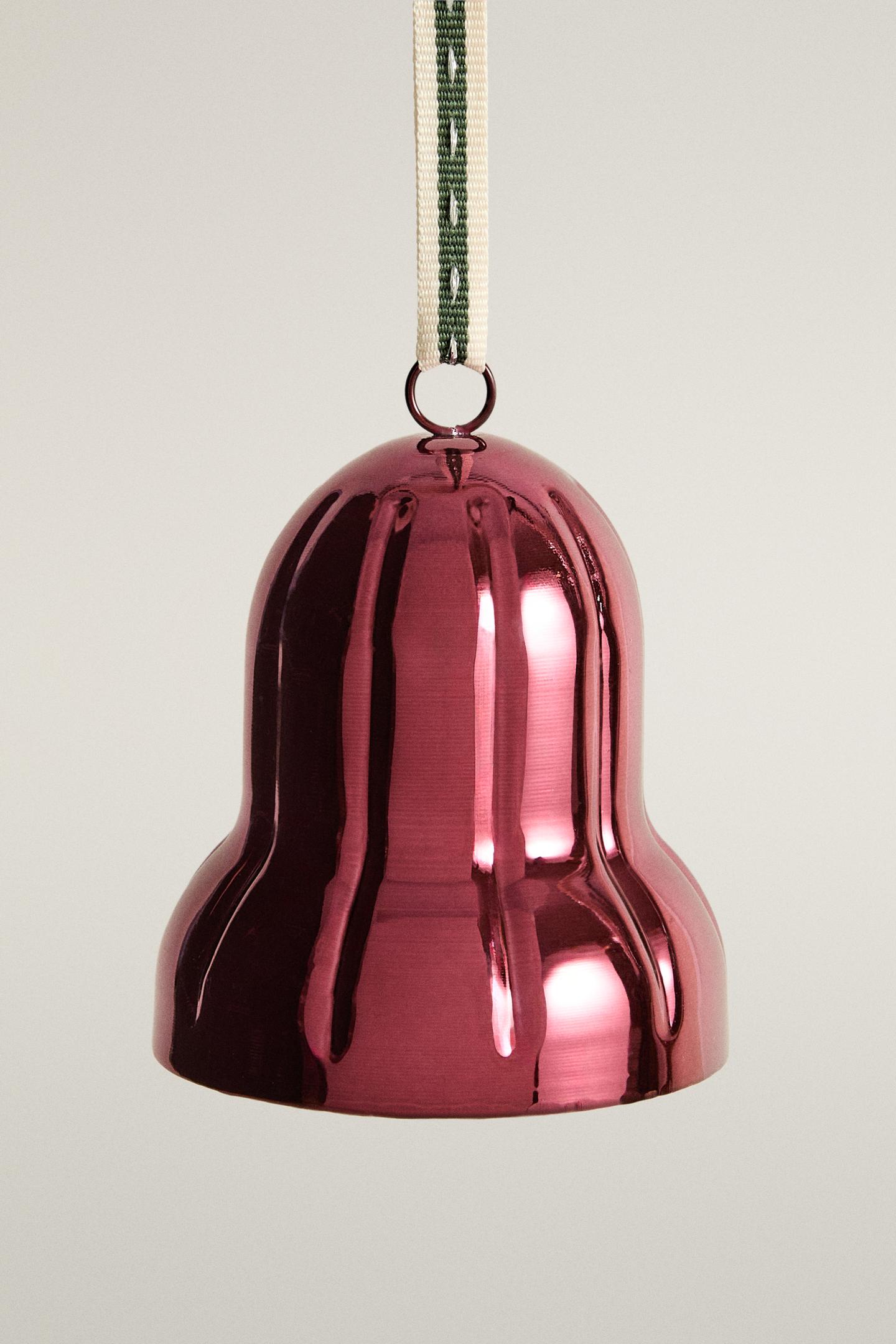 Ёлочные украшения Zara Red Bell Christmas Tree Decoration, цвет: Красный — фото 1