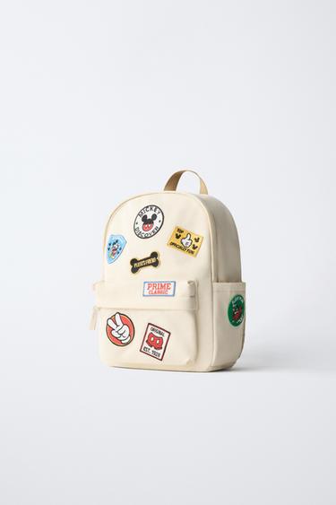 MICKEY MOUSE © DISNEY PATCH BACKPACK - Ecru White by Zara - Image 1