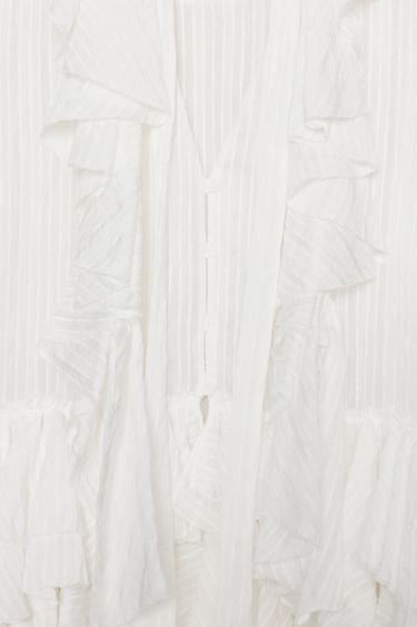 CHEMISE À VOLANTS ZW COLLECTION - Blanc de Zara - Image 5