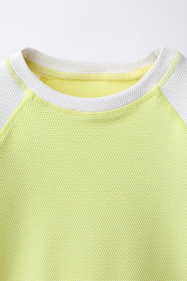 1-6 YEARS/ RAGLAN SLEEVE RASH GUARD - Light lime green by Zara - Image 2