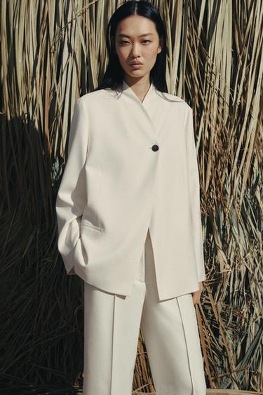 BLAZER À BOUTONNAGE CROISÉ ZW COLLECTION - Beige clair de Zara - Image 6