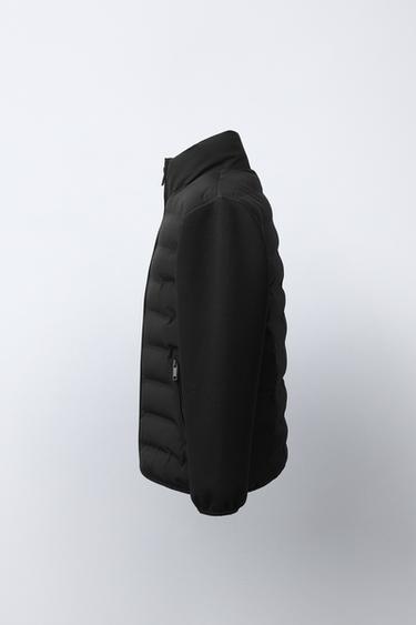 NEOPRENE COMBINED JACKET - Black by Zara