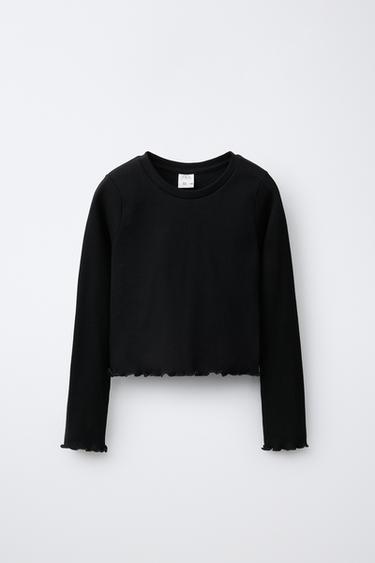 CAMISETA RIB - Negro de Zara