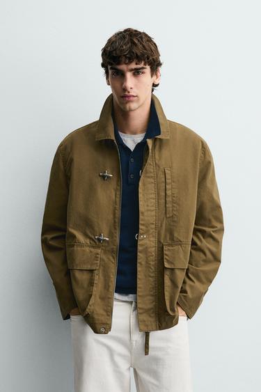 PARKA RELAXED FIT ALAMARES - زيتي الخاص بـ Zara